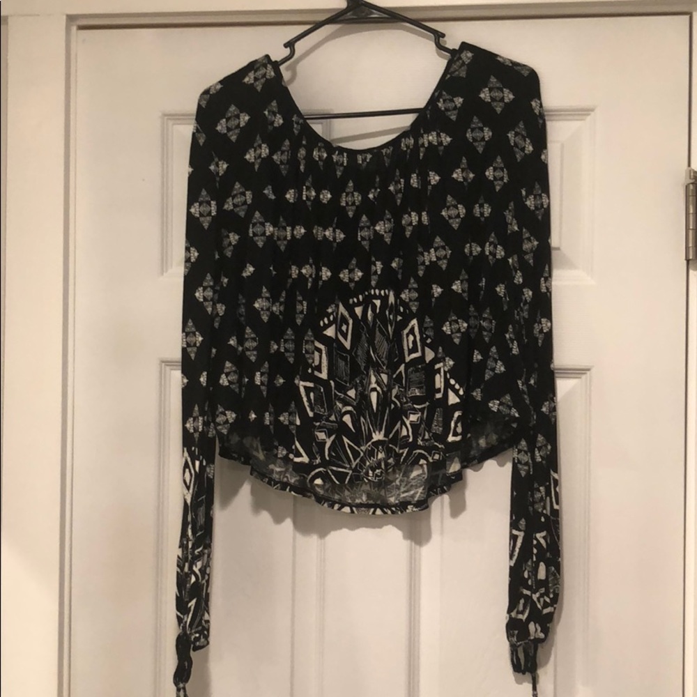 Free people crop long sleeve